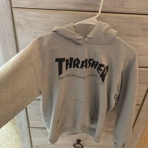 grey thrasher hoodie